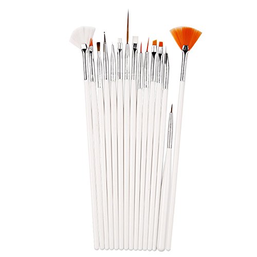 Ferramenta de arte Pintura de pontapé de unhas Detalhando 15pc Kit Pen Desen Design Bundle Bundle Gel Brush