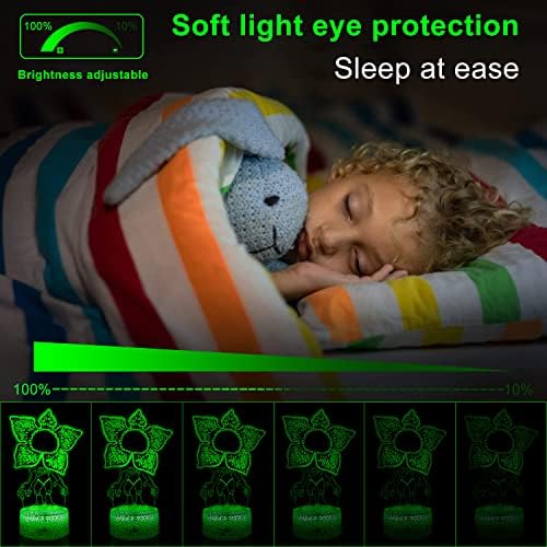 Tqyydf 3d Night Light for Kids - Lâmpada de decoração de 16 cores - Lâmpada branca quente para dormir - brinquedos