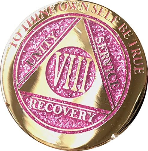 8 anos elegante glitter rosa ouro prata prateada biplated medallion chip viii