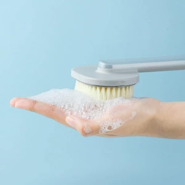 Musas de massagem de maçaneta longa escova de limpeza, lavador traseiro multitarefa, escova