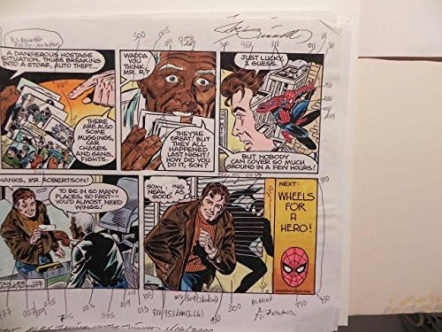 Marvel Comics Alex Saviuk, Joe Sinnot Spider-Mansundaycomic Strip Original1/16/2k