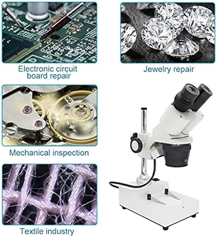 Microscópio estéreo binocular Lepsjgc Microscópio Industrial Microscópio Top Iluminação LED Ferramenta de reparo