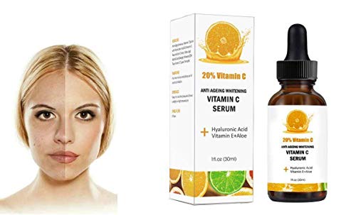 O soro de vitamina C com ácido hialurônico no 7 - estimula o colágeno para reparos antienvelhecimento de
