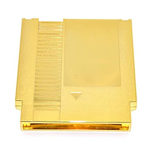 Samrad Golden Color Plating Metal 72 Pin Substituição Cartucho de concha de plástico para NES