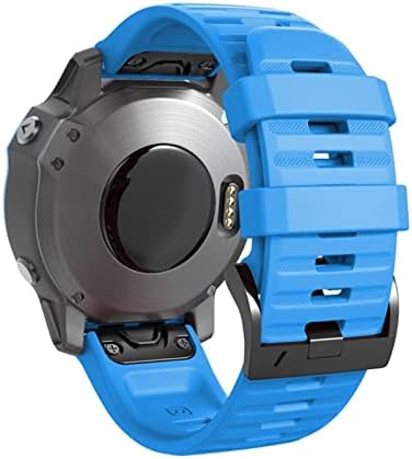 Cysue 26 22mm Watch Watch Band para Garmin Fenix ​​7 7x 6x 6Pro relógio Silicone Easy Fit Wrist Strap