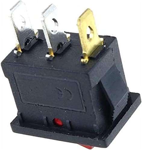 Switch de balanço de Shubiao KCD1 On-off 3pin Rocker Switch 6A/10A 250V/125V Butão azul verde amarelo vermelho
