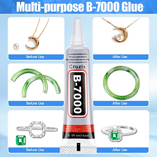 Cola B-7000 clara para artesanato de strass, jóias e adesivo de contas B7000 colas de alta viscosidade de alta