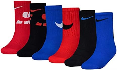 Nike Boy's Alfamedes Crew Socks 6 pacote
