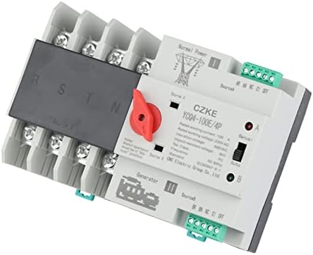 SJSW YCQ4-100E/4P 220V AC 8KA DIN Rail ATS Switches ininterrupto Power Dual Power Automatic Transfer Switch