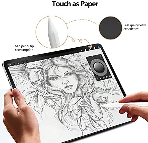DRFILM como protetor de tela em papel para iPad Pro 11 / iPad Air 4 [Fácil Trayation Bandey] [Anti-Glare]