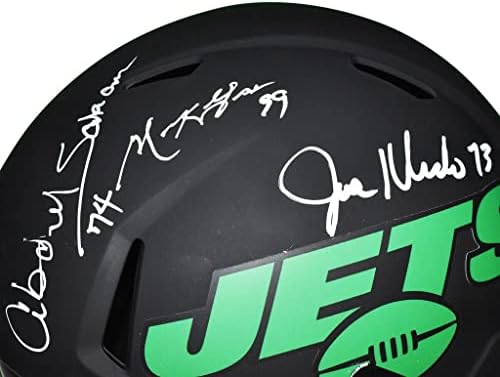 New York Sack Exchange Autografou Jets de tamanho completo de réplica Eclipse - assinado à mão e