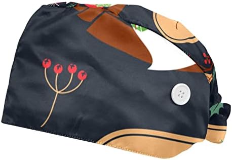 Capas de trabalho de fatias de melancia com botões com botões e banda de moletom amarra ajustável para trás
