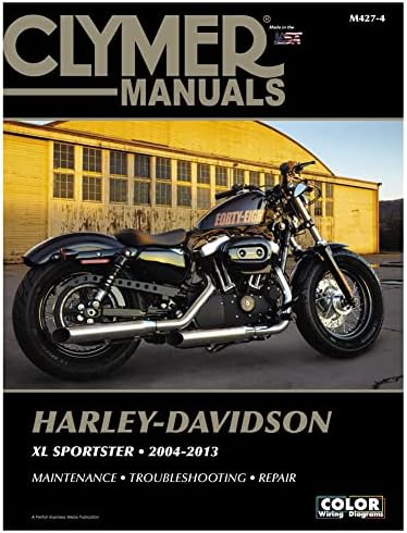 Manuais de reparo de Clymer para Harley-Davidson Sportster 883 Custom XL883C 2004-2009