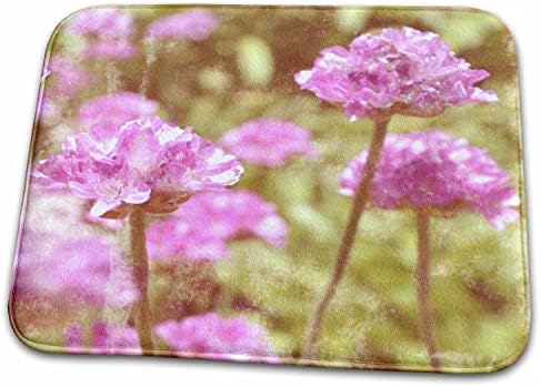 Photografia de flor de campo floral rosa de 3drose vintage - tapetes de banheiro de banheiro