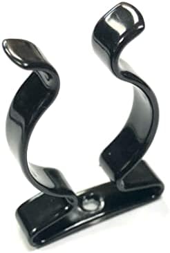 10 x Terry Tool Clips preto Plástico com revestimento de mola garras de aço dia. 6mm