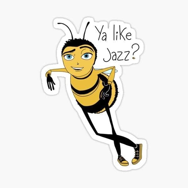 Você gosta de jazz, a abelha está pedindo adesivo engraçado decalque | Impermeável | 4 polegadas para pára