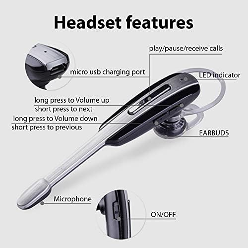 Tek Styz Headset Compatível com Vivo V23E 5G no fone de ouvido com cancelamento de ruído sem fio de ouvido