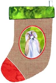 Tesouros de Caroline SS2090-CS Shih Tzu Christmas Stocking, 11 x 18, multicolor