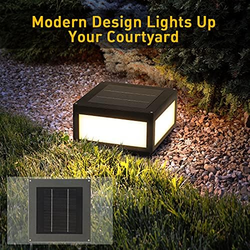MVBT Post Solar Post Light, Modern LED Fence Deck Tampa de lanterna de lanterna leve para decoração de jardim