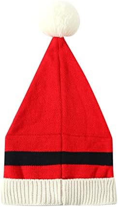 Chapéus de natal gaozhen para mulheres chapéu de natal unissex tricotado chapéu de gorro para festa