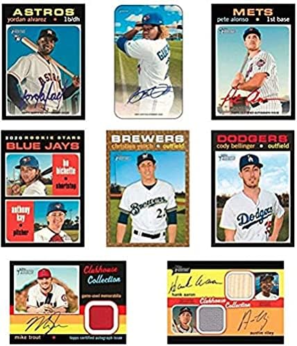 2020 Topps Heritage Baseball Factory Seled Hobby MLB Box em Classic 1971 Design 24 pacotes 9 cartões por pacote.