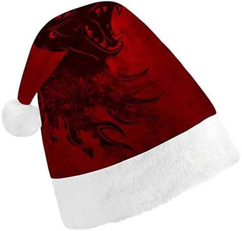 Monstro lobo chapéu de natal chapéu de santa engraçado chapéus de Natal chapéus para mulheres para mulheres/homens