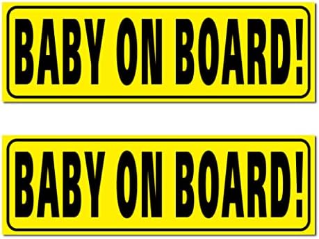 2 PC Baby a bordo ímã de carro - 10 x 3 bebês a bordo Mantenha a distância - Tenha cuidado para