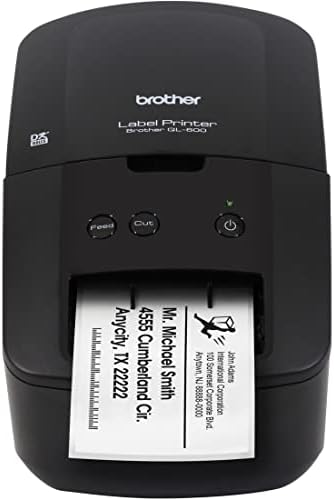 Irmão Economic Desktop Label Printer QL-600, QL600, 2,4 Largura da etiqueta