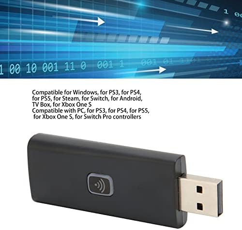 Conversor USB do controlador Shanrya, adaptador de controlador compacto estável resistente a plug para PC