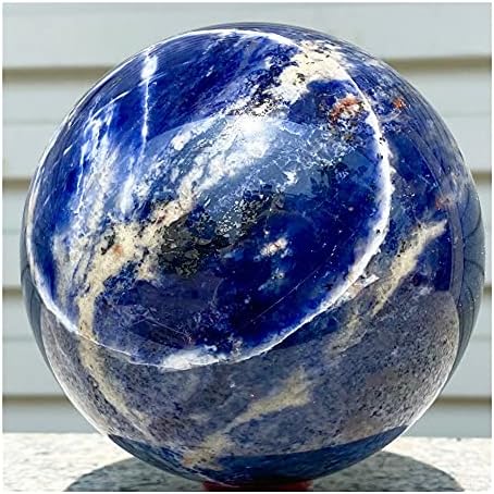 WGPHD Health & Housed Housed Natural Blue Square Sodium Quartz Crystal Ball Cura Ball Chakra Stone
