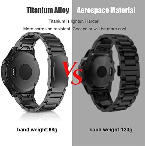 Czke para Garmin Titanium alloy Quickfit Watch Band 22mm Watchbands