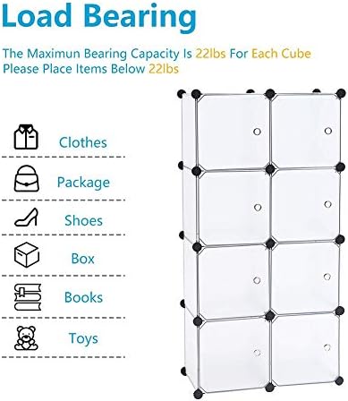 Armário de armário portátil, guarda-roupa de armário modular com penduramento de penduramento cubo de recortes