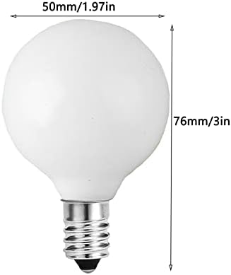 Lâmpadas de led de ledes e14 de YDJOO E14 3W G50/G16.5 Lâmpadas de globo lâmpadas de 30 watts Branco natural