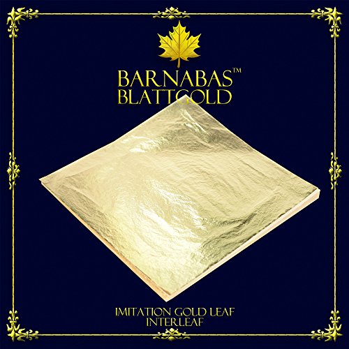 Barnabas Blattgold: Imitação de folhas de ouro lençóis soltos [1000 folhas, 6,3 polegadas] - também conhecidos