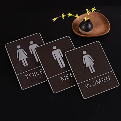 OPERITACX Tanário do vaso sanitário da porta do vaso sanitário placar masculino e feminino Sinais de banheiros