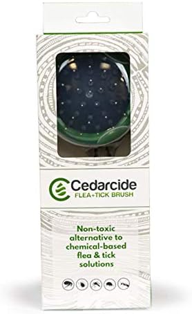 Cedarcide Flea + Bick Brush | O pincel durável de limpeza aplica efetivamente o spray de bug para todos os