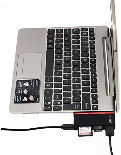 Navitech 2 em 1 laptop/tablet USB 3.0/2.0 Adaptador de cubo/micro USB Entrada com SD/micro SD