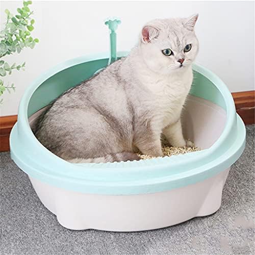 GPPZM Pet Banheiro Bedpan Plástico Caixa de areia de plástico Anti Splash CATS CAIXA DE LIMPELA CATOS