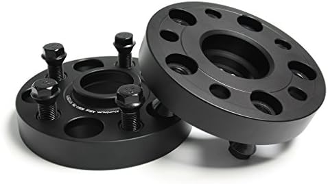 BLOXSPORT 4PCS 25mm PCD 5x112 CB66.5 Adaptador de rodas centrado no hub Adaptador de roda liga de alumínio forjada