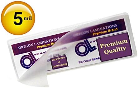 Oregon Lamination Premium Memorial Bookmark bolsas de laminação 3 x 8-3/4 5 mil hot