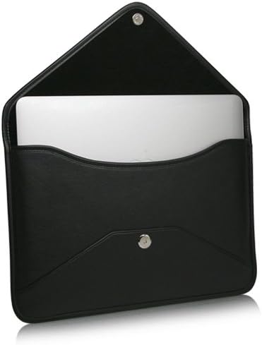 Caixa de onda de caixa para Huawei Magicbook - Bolsa de mensageiro de couro de elite, design de envelope