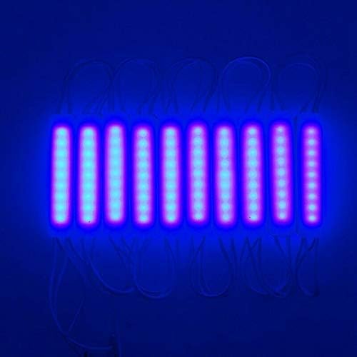 100pcs/lote azul dc12v injeção de led módulo backlight anúncio sinal de anúncio luz ip65 impermeabilizado