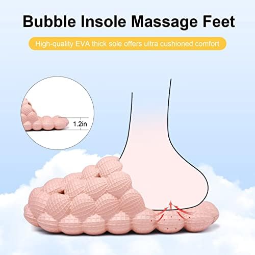 Slides de bolha de cubufly para crianças com encantos de golfe chinelos menino garoto de massagem grossa sapatos