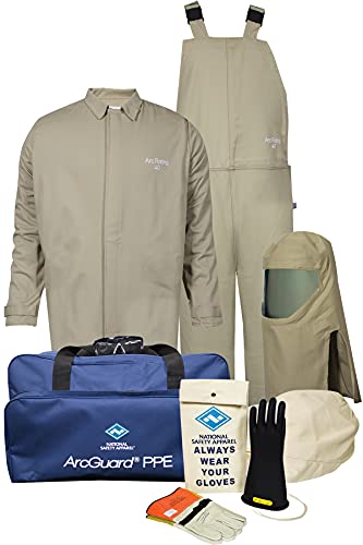 Nacional de roupas de segurança kit4sc40ec2x08 Empreiteiro de arcguard CAT 4 Kit de arco com casaco curto e