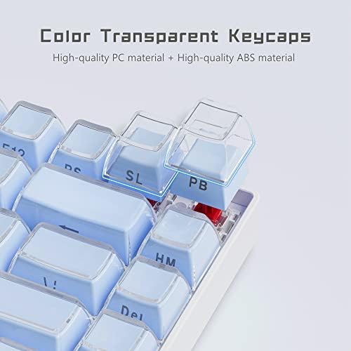 XVX Keycaps 60% - CHELY CHELY CAPS, perfil OEM 113 chaves de chave de chave azul personalizada, laterais