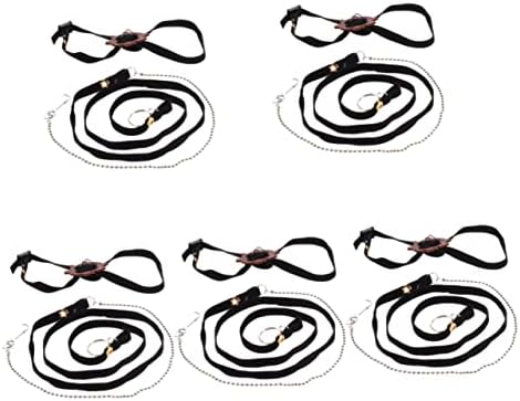 5pcs de tartaruga colar para cinta de cinta de couro controle de arnês