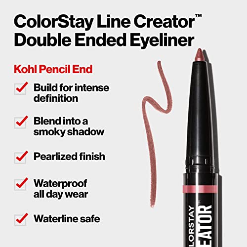Delineador líquido e lápis de kohl defumado por Revlon, maquiagem para os olhos do criador de linhas