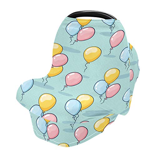Cascas de assento de carro de decoração de balão - assento de carro para bebês, lenço de amamentação, dossel