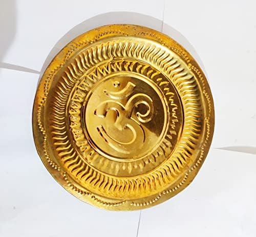Parijat Handicraft Brass Pooja placas thali para presentes de diwali