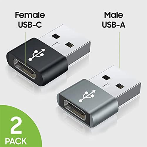 Usb-C fêmea para USB Adaptador rápido compatível com seu oppo reno5 pro+ 5g para carregador, sincronização,